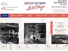 Tablet Screenshot of brasserie-levillage.com